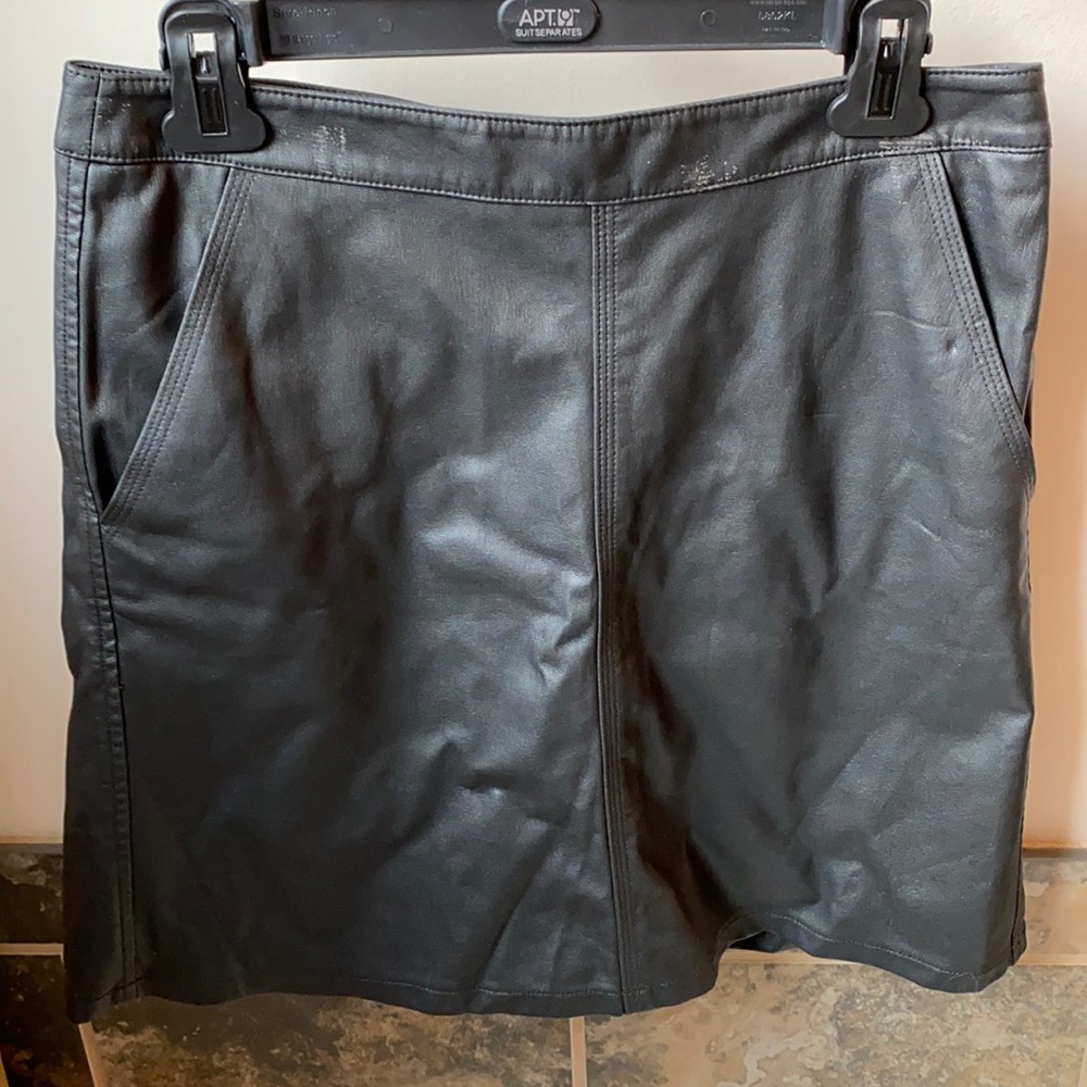 Loft faux leather skirt